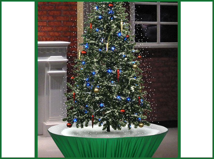 Snowing Christmas Tree - Green Skirted 2011 - 2012
